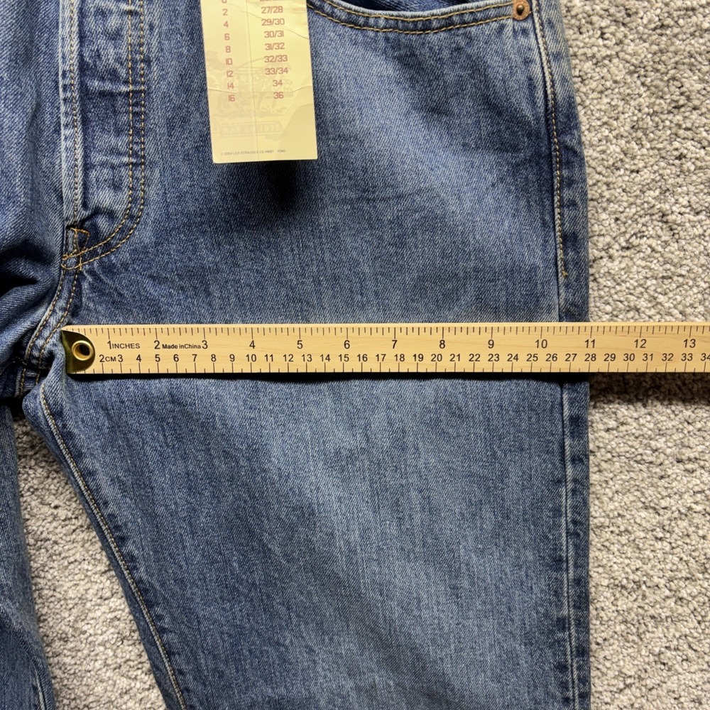 Levi's 501 XX Blue Jeans Men's 33x34 Original Preshrunk Button Fly Deadstock NWT - Picture 11 of 16